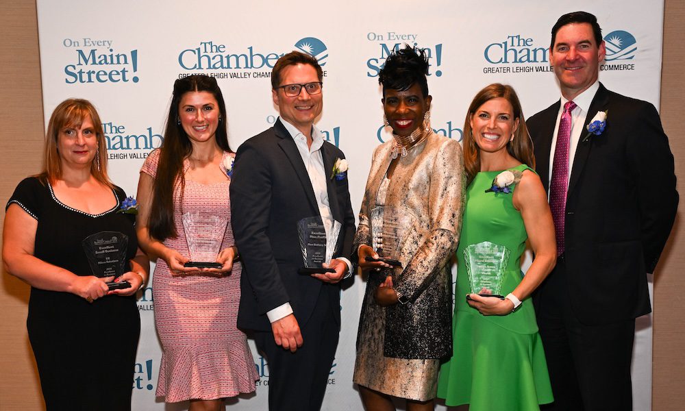 Celebrating Excellence in Business Across the Lehigh Valley! - Winners posed with their awards smiling for the camera